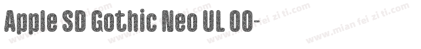 Apple SD Gothic Neo UL 00字体转换